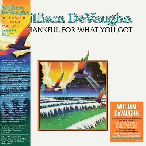 William DeVaughn - Be Thankful For What You Got: 50th Anniversary - 140-Gram Black Vinyl [Import] - LP - Demon/Edsel