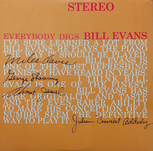 Bill Evans - Everybody Digs Bill Evans - LP - DOL